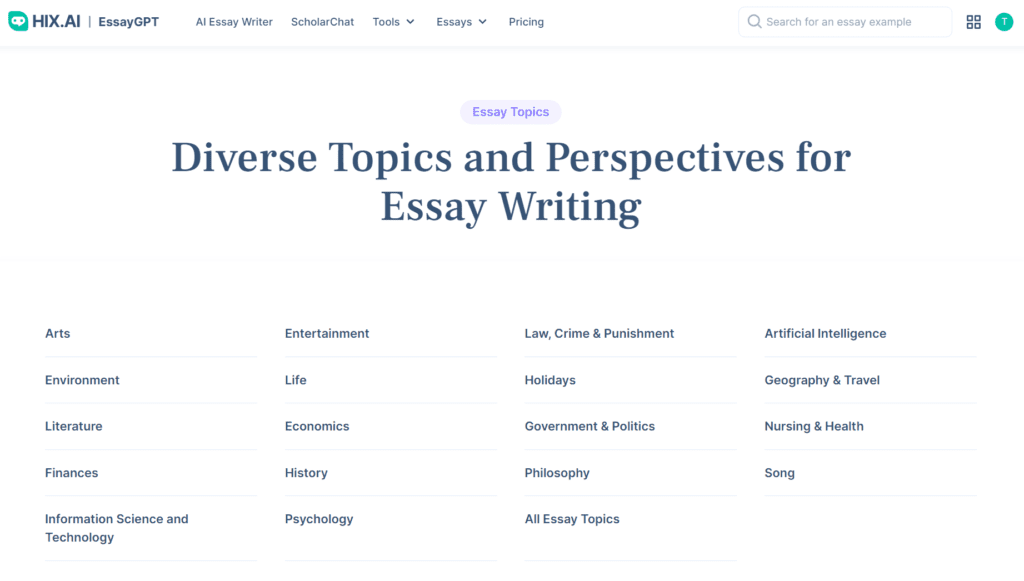 a comprehensive AI essay assistant